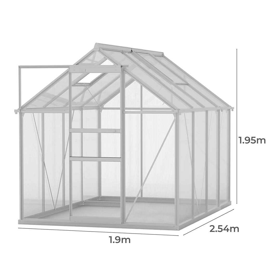 Lambu Greenhouse Aluminium Walk In Green-1910112313176887298