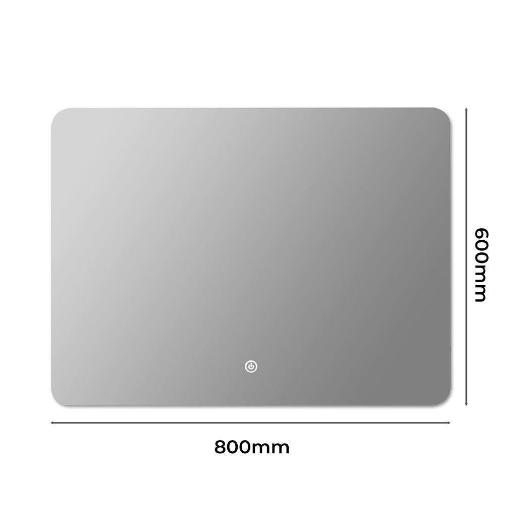 EMITTO LED Wall Mirror Anti-fog Bathroom 80x60cm 60x80-1910112985699979266