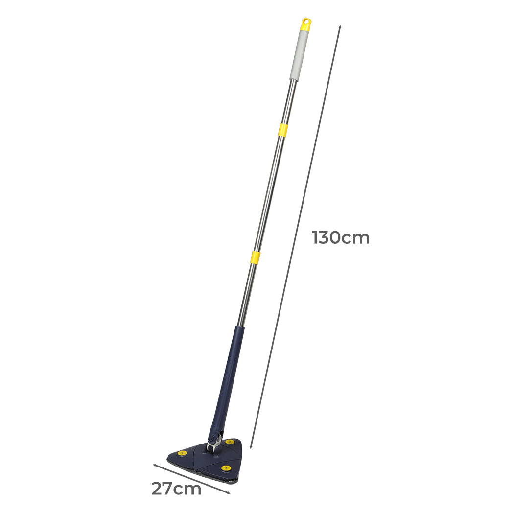 Cleanflo Cleaning Mop Dry Wet Triangle Blue-1910113307117883393
