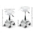 Levede Salon Stool Swivel Hairdressing White-1954802613568540673