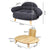 Pawz Elevated Pet Dog Cat Sofa Bed Couch L Size Grey-1954802452956057601