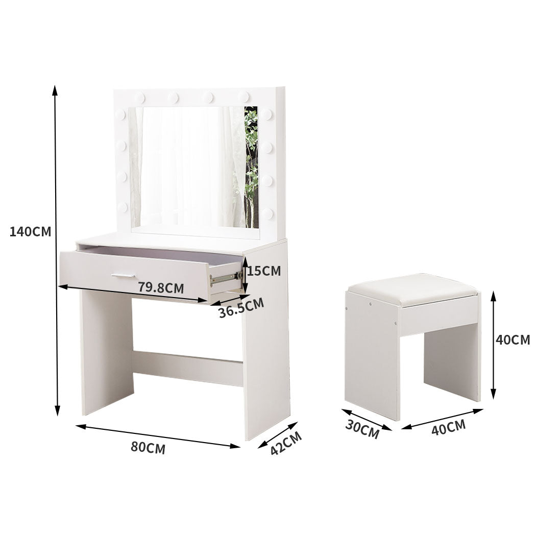 Levede Dressing Table Set Makeup Mirror-1917016716848795650