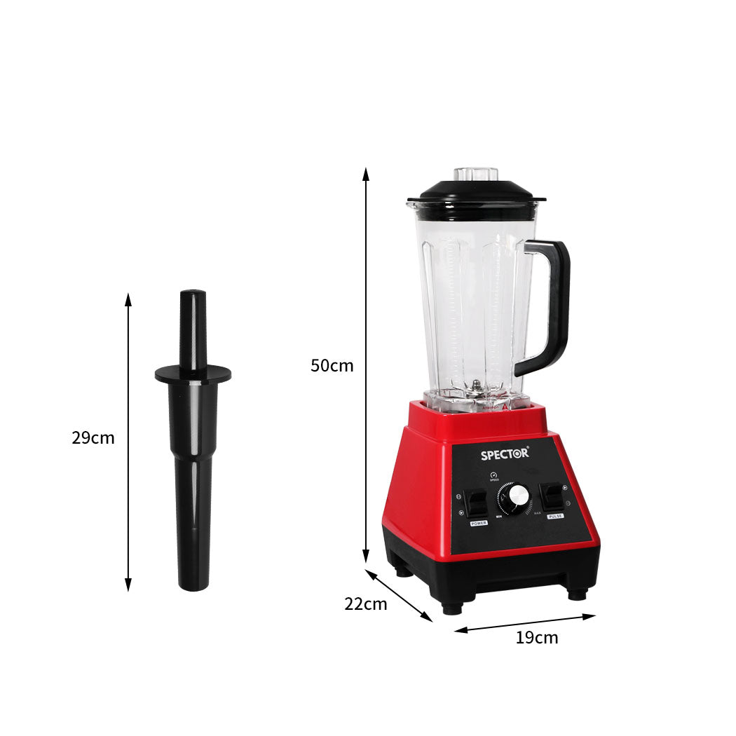 Spector 2L Commercial Blender Mixer Red-1910113176792469505