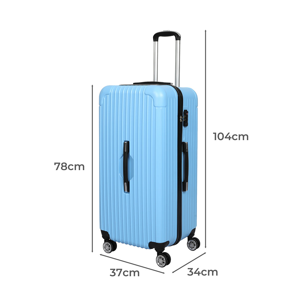 Slimbridge 30" Luggage Travel Suitcase Trolley Case Packing Waterproof TSA Blue