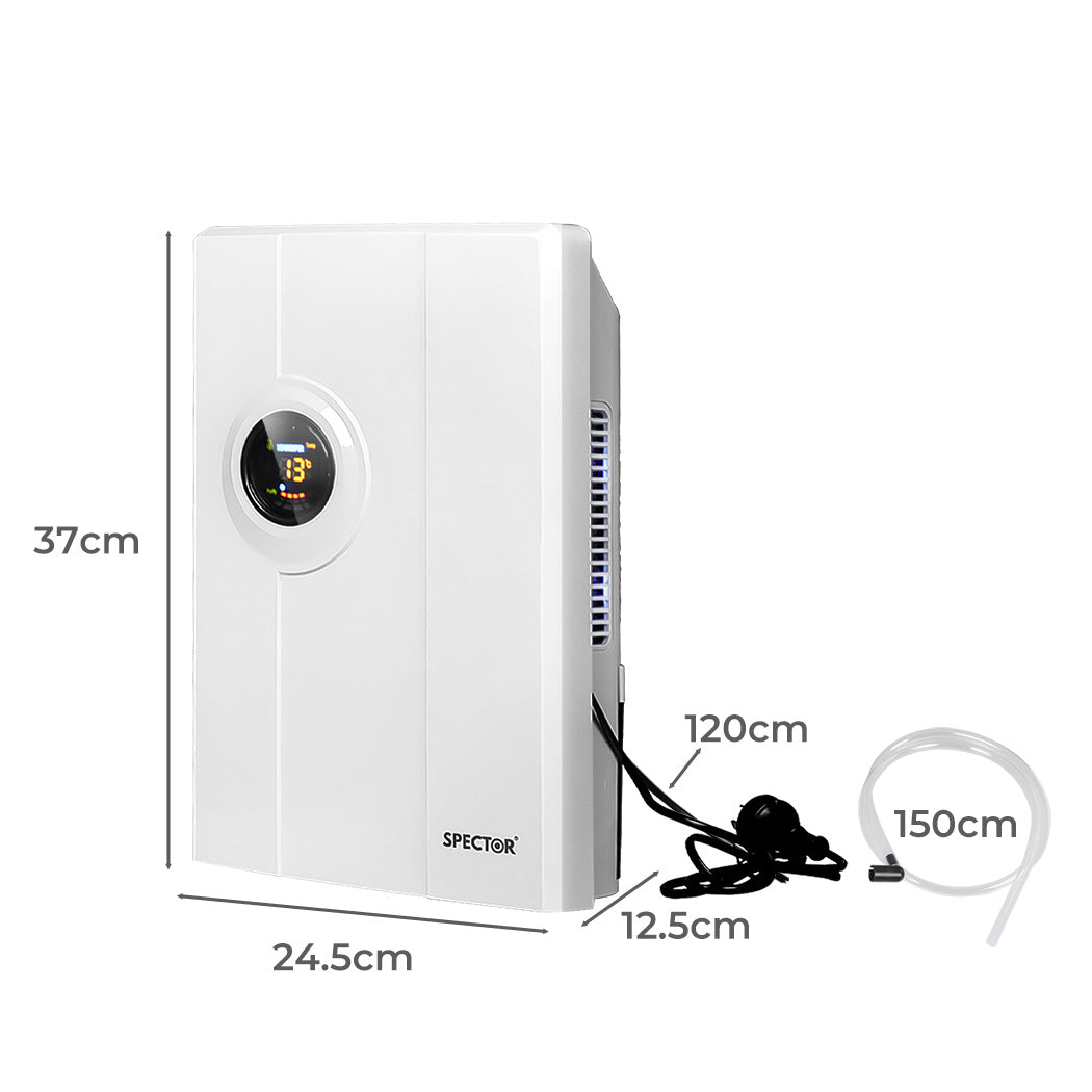 Spector 2L Portable Dehumidifier Air Purifier Dual-core 90W Efficient Dryer