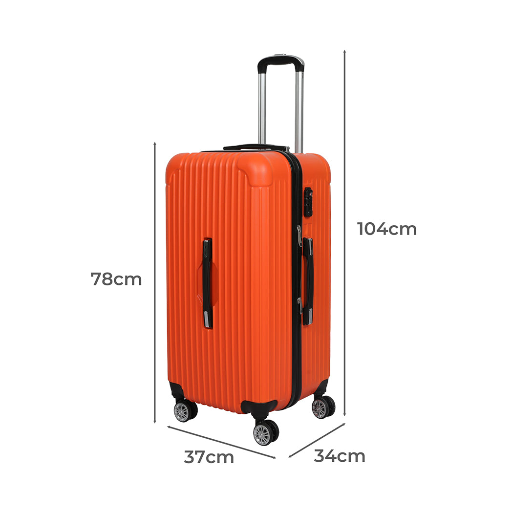 Slimbridge 30" Luggage Travel Suitcase Trolley Case Packing Waterproof Orange