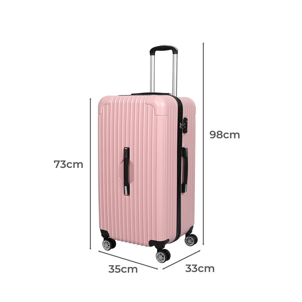 Slimbridge 28" Luggage Travel Suitcase Trolley Case Packing Waterproof TSA Pink