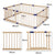 BoPeep Kids Playpen Wooden Baby Safety Gate Fence Child Play Game Toy Security L