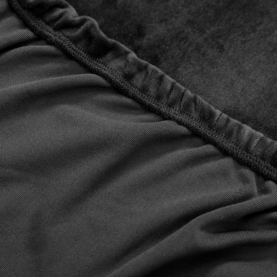 Marlow Sofa Covers 4 Seater High Stretch Black-1954802701128830979