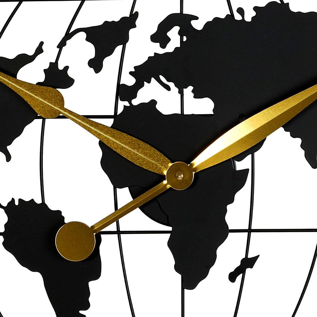 Yezi 60cm Large Wall Clock Roman Numeral Home Black-1954802451580325891