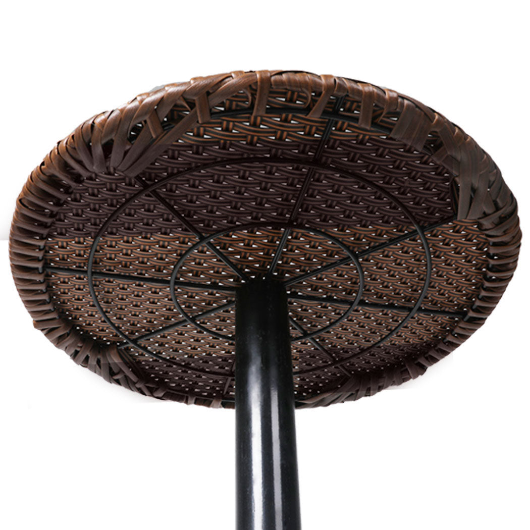 Levede Cooler Ice Bucket Table Bar Outdoor Black and brown-1954802874462638083