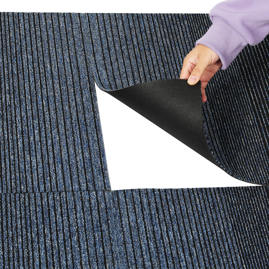 Marlow 20x Carpet Tiles 5m2 Box Heavy Blue-1954802711341961219