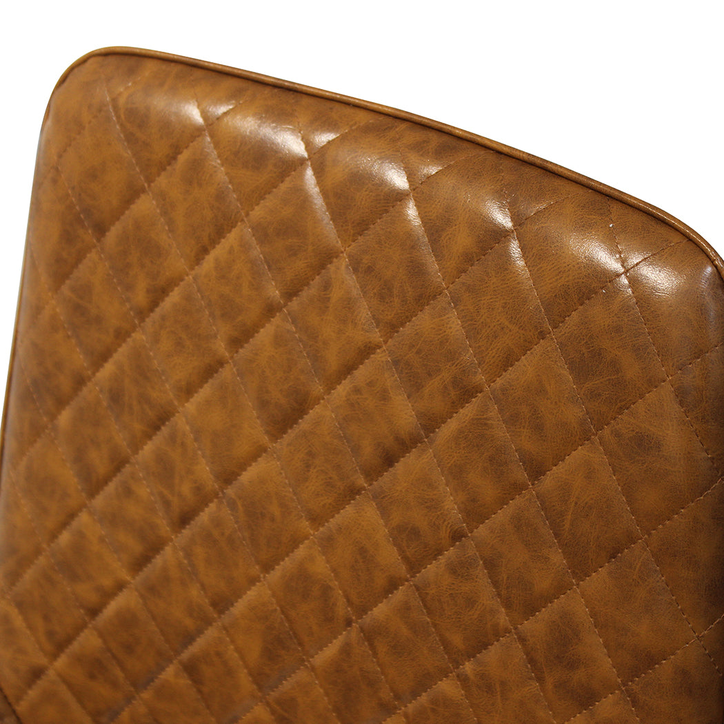 Dining Chairs x 8 Padded Seat PU Faux Leather-1973193569330139139
