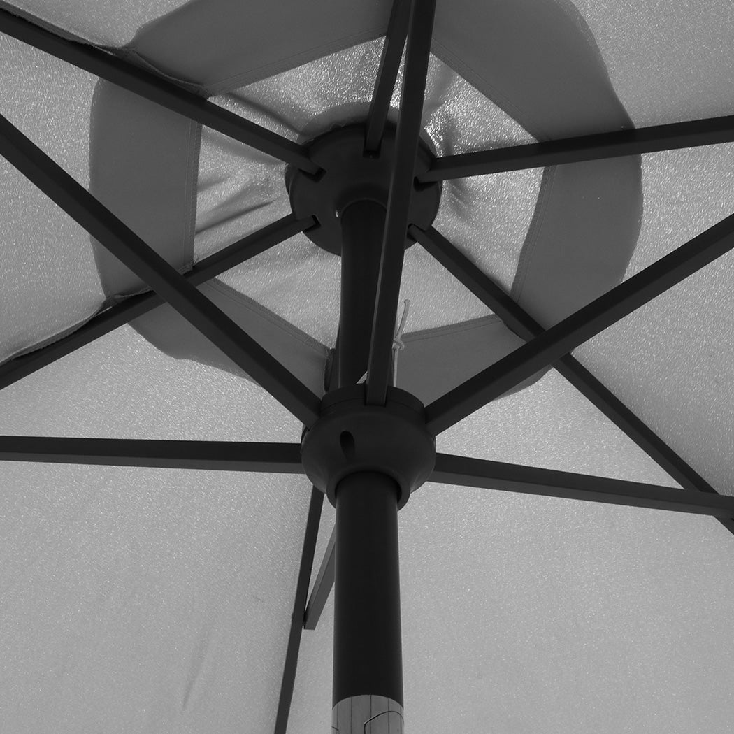 Centra 2.7M LED Outdoor Umbrella Base Stand Grey-1910112246906884099