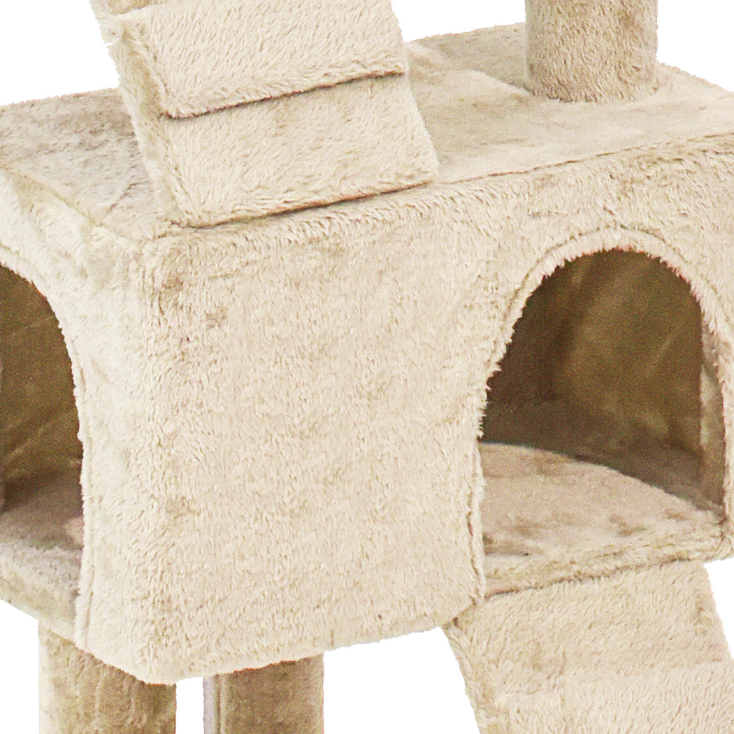 PaWz Cat Tree Scratching Post Scratcher Beige-1954802765771444227