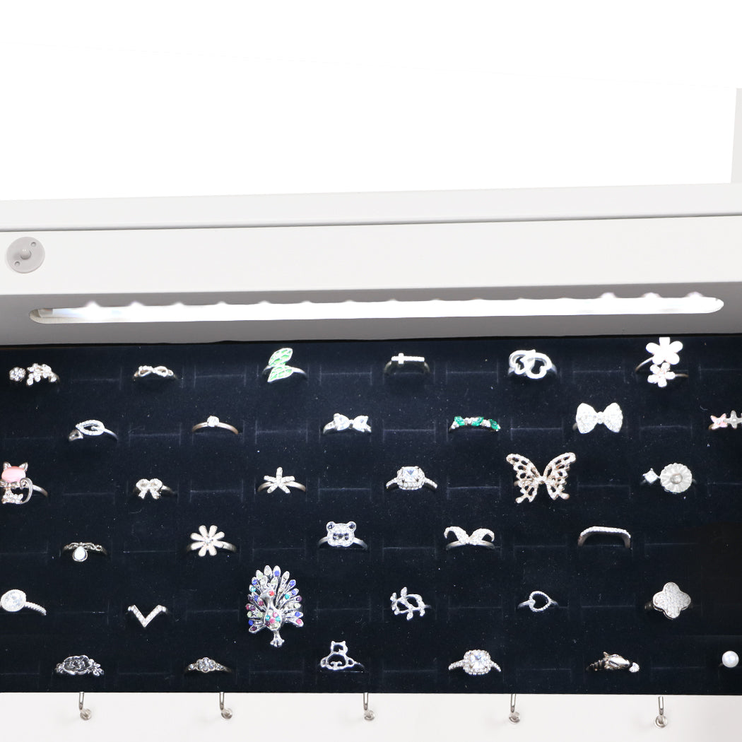 Levede Mirror Jewellery Cabinet Makeup-1954802756996960259