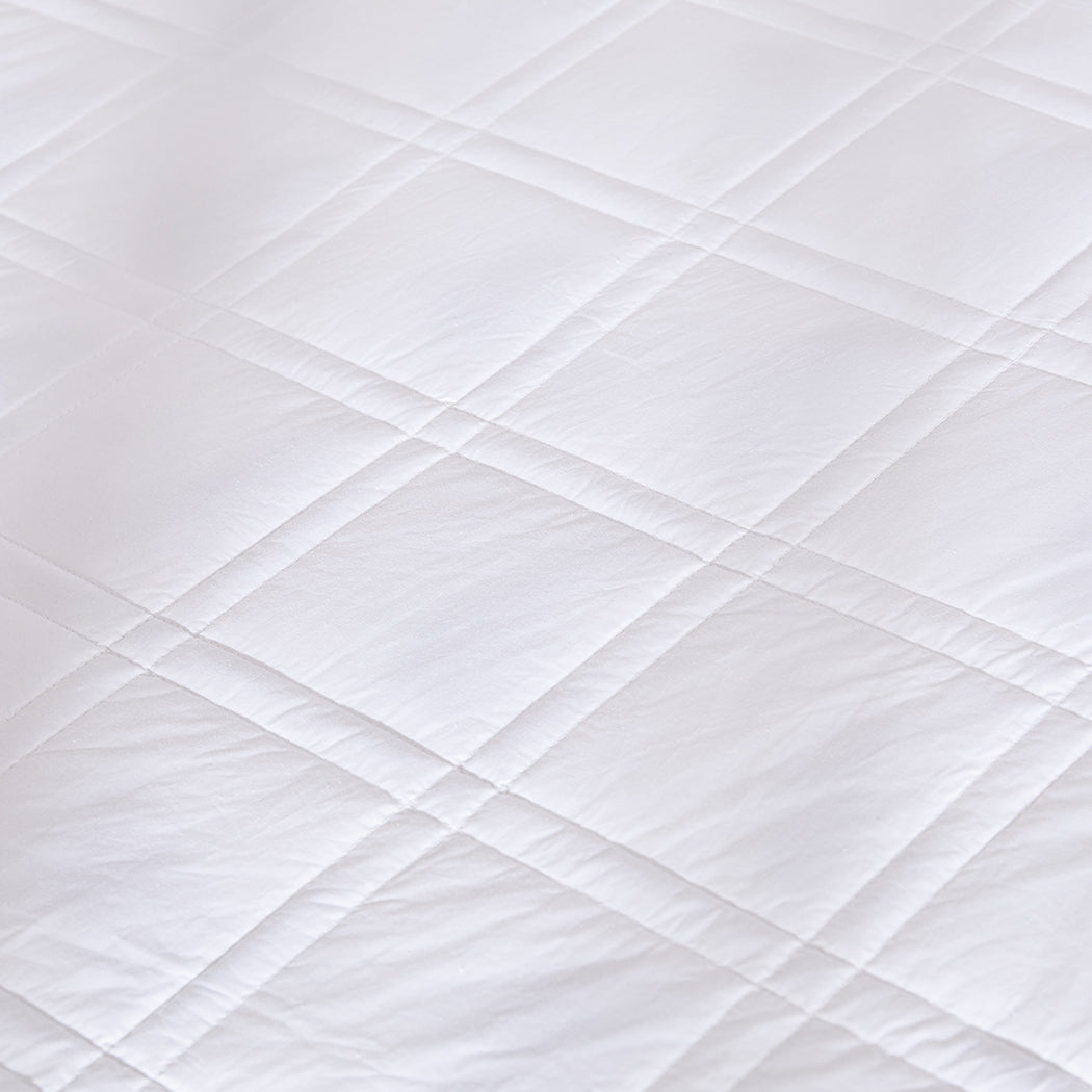 Dreamz Weighted Blanket Summer Cotton White Double 7KG-1910113225647722499