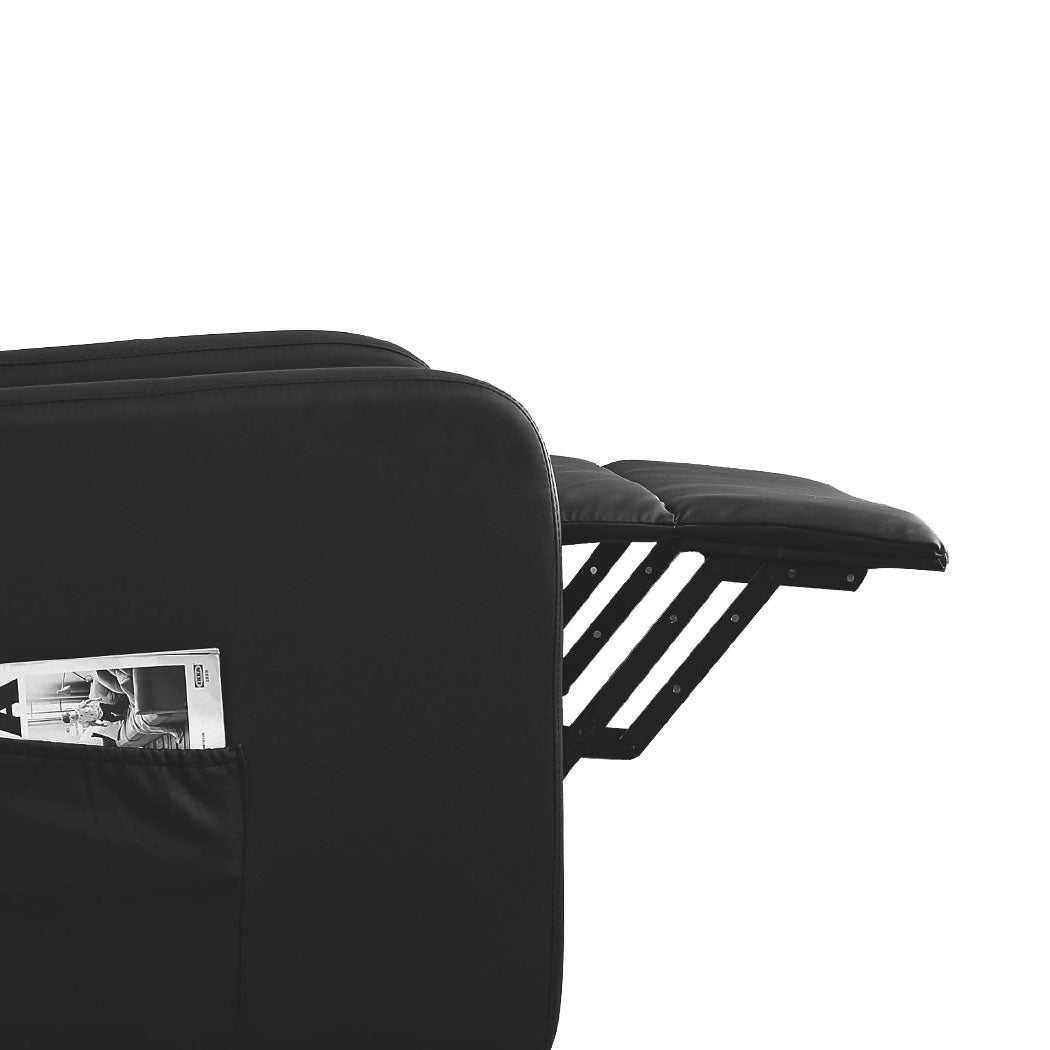 Levede Electric Massage Chair Recliner Black-1910112921929781251