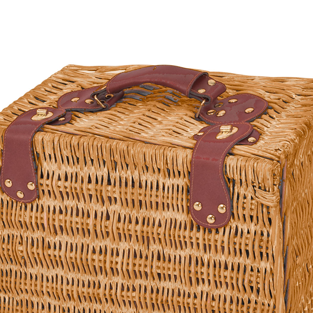 4 Person Picnic Basket Baskets Set Outdoor-1954802336337629187