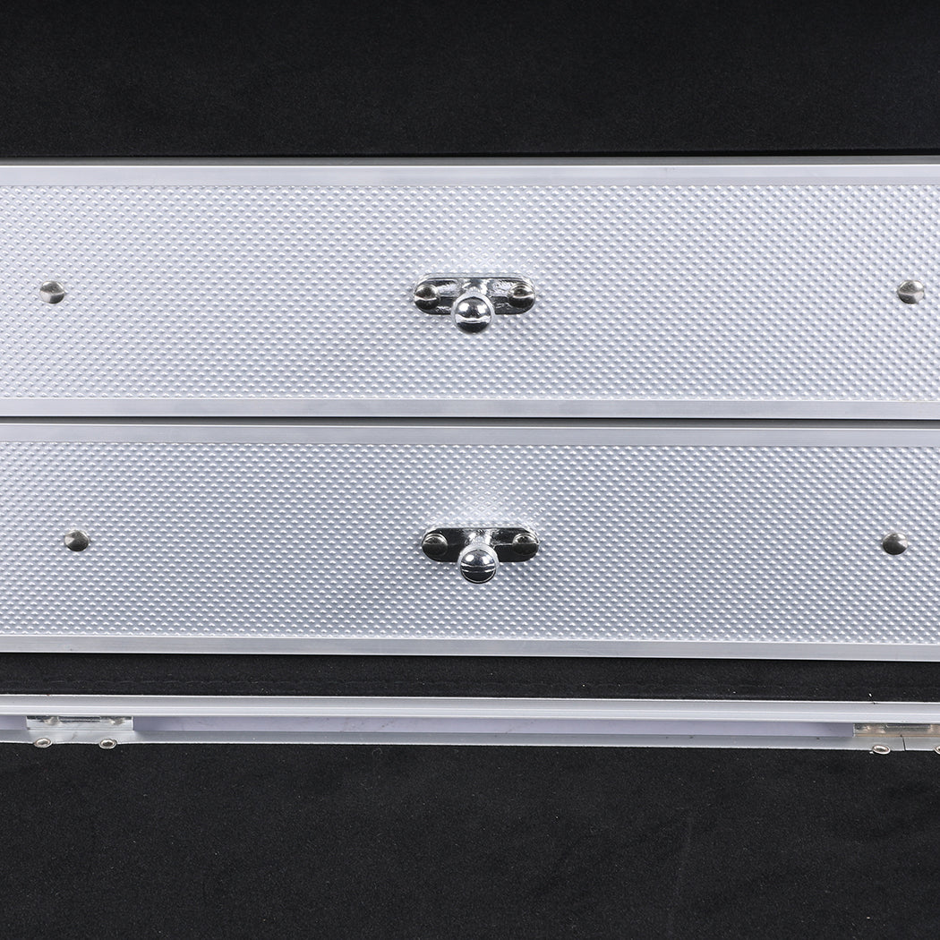 Cosmetic Makeup Case Aluminum Beauty Silver-1910113073637756931