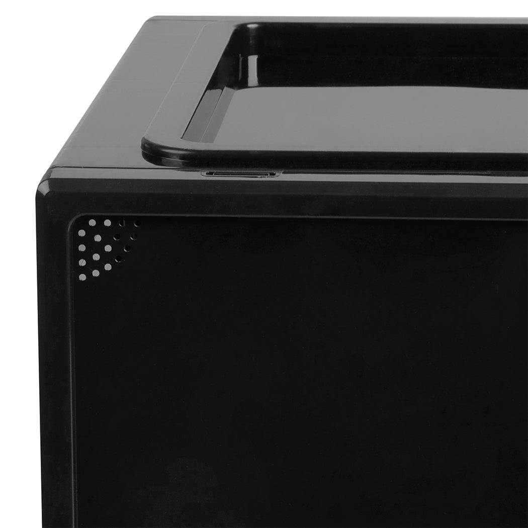 Stacked Shoe Box Acrylic Sneaker Display 6PC Black-1954802597328195587