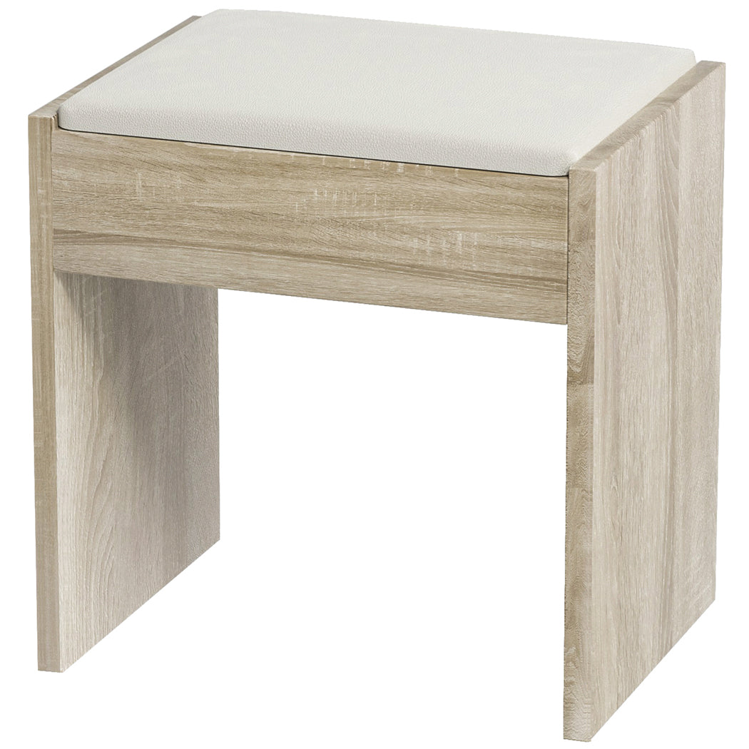 Levede Dressing Table Stool Set Makeup Mirror Led-1973193578565996547