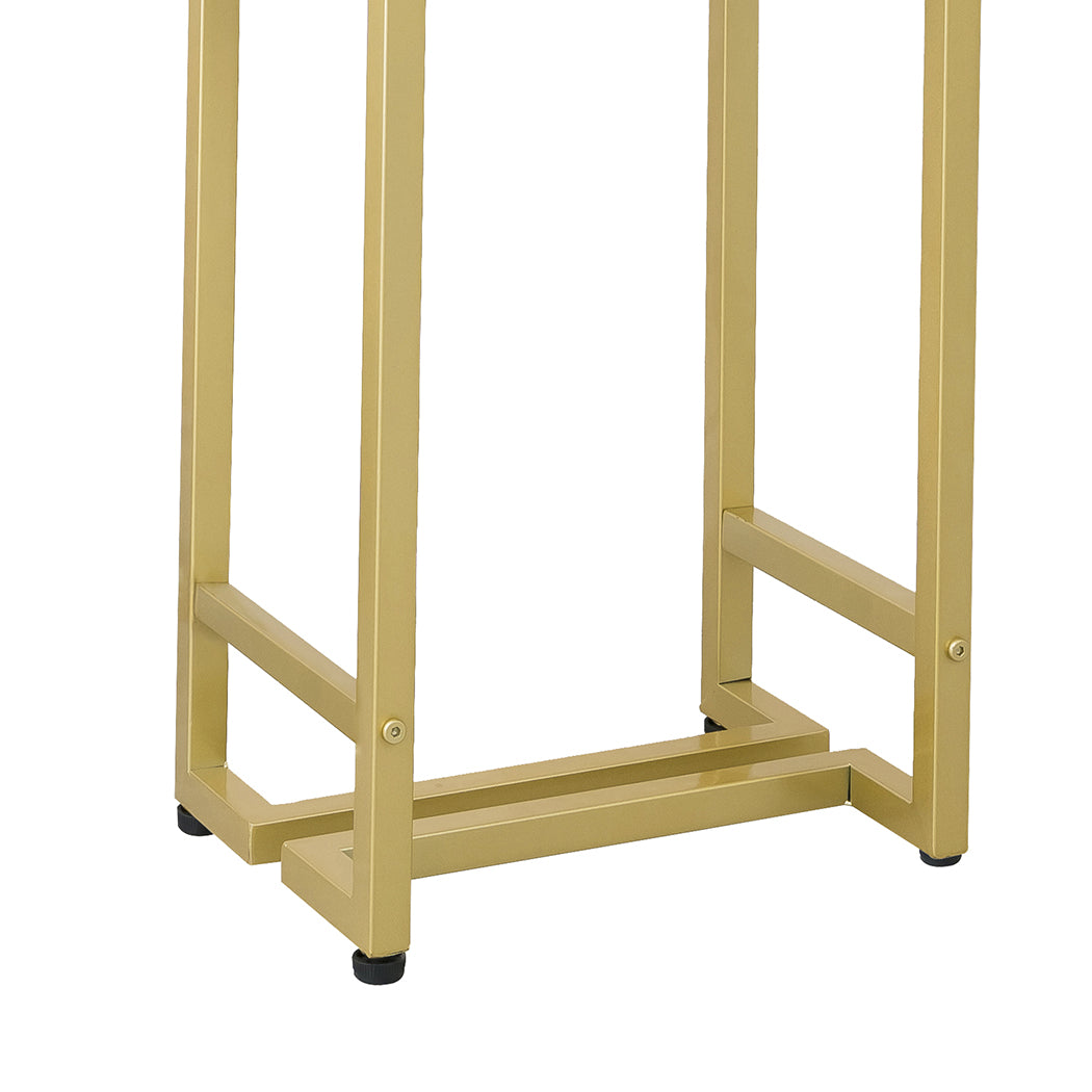 Levede 2x Bar Stools Velvet Backless-1919892921994317827