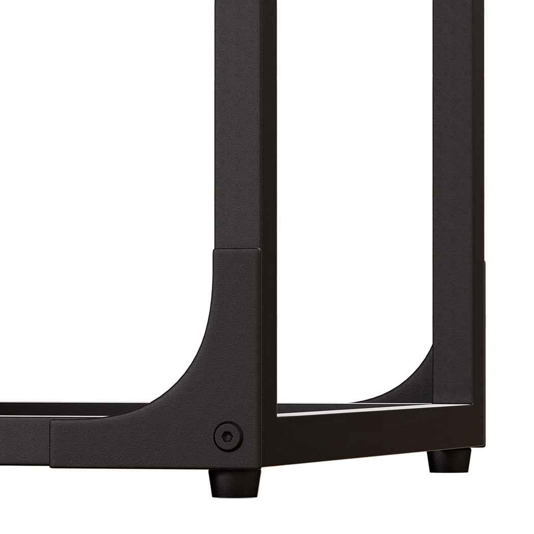 Levede C-shaped End Table Side Sofa Coffee Wood Overbed Laptop Table Industrial-1954802385700392963