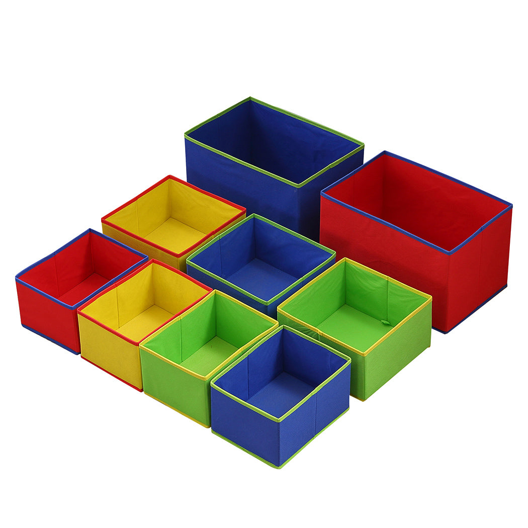 Levede Kids Toy Box 9 Bins Storage Rack White-1917016718413271043