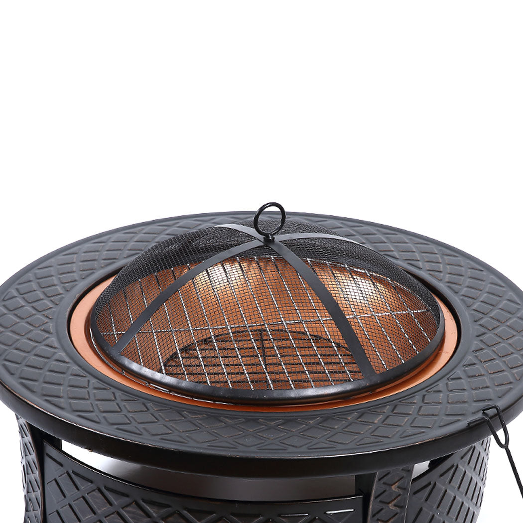 Moyasu 3 IN 1 Fire Pit BBQ Grill Pits-1910112942565756931