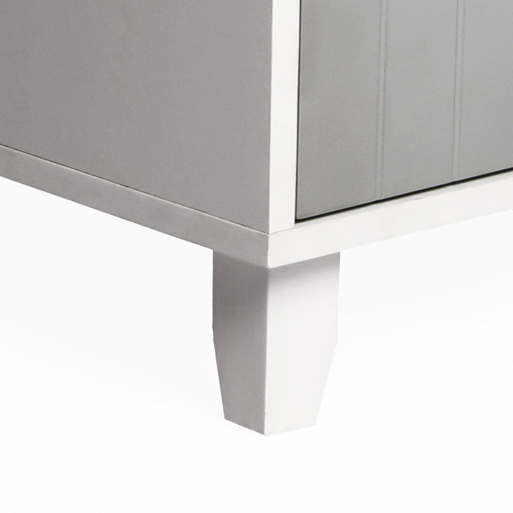 PaWz Enclosed Cat Litter Cabinet Box Grey-1954802552142958595