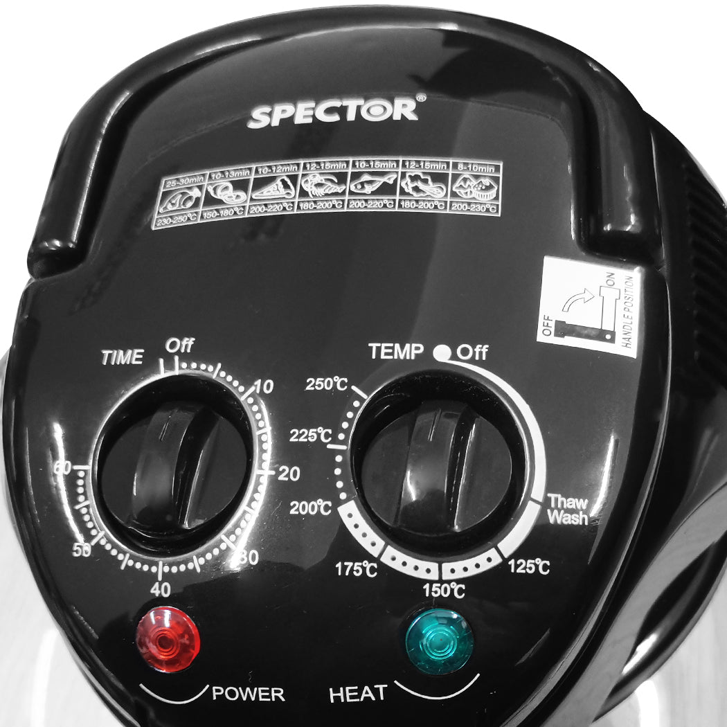 Spector Air Fryer Electric Fryers Oven Black-1954802707990712323