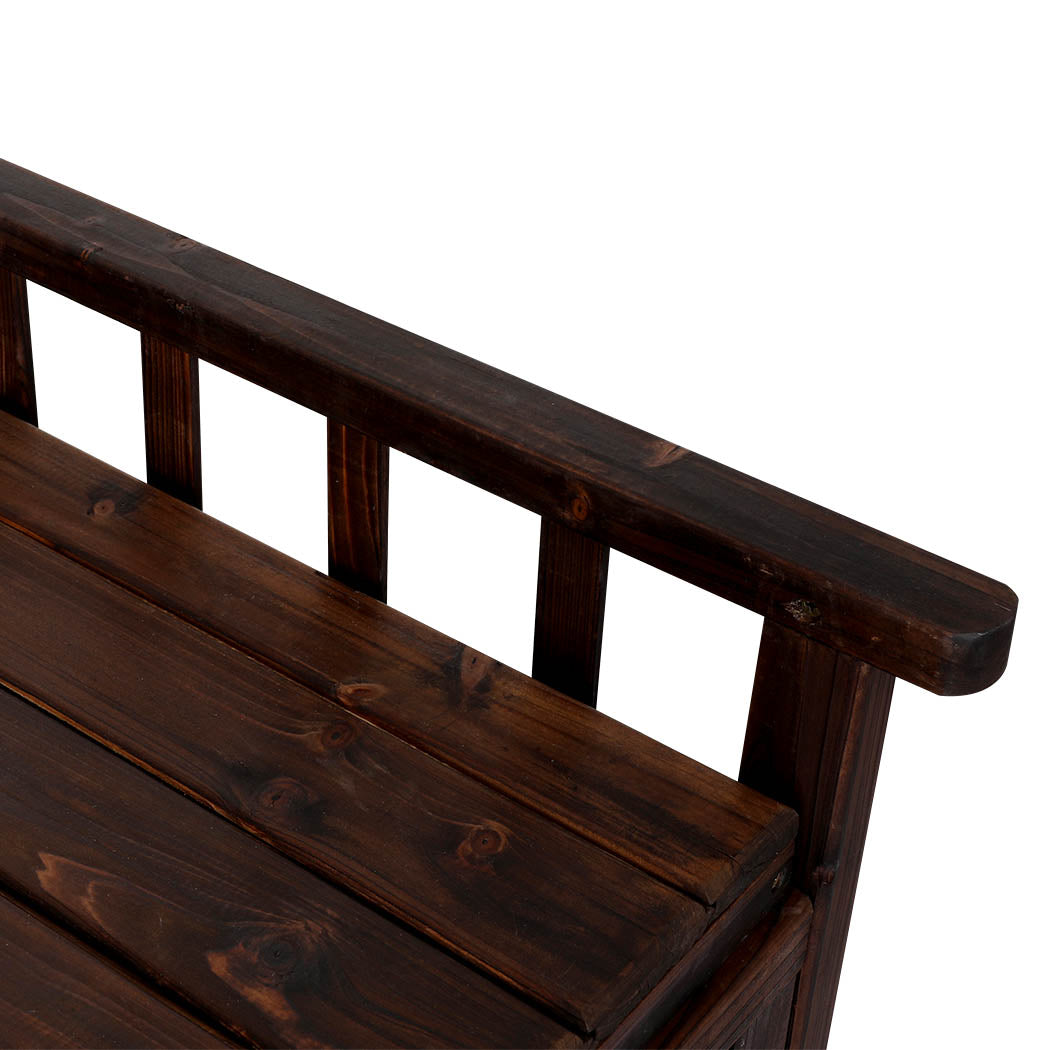 Levede Outdoor Storage Box Garden Bench-1919892870278549507