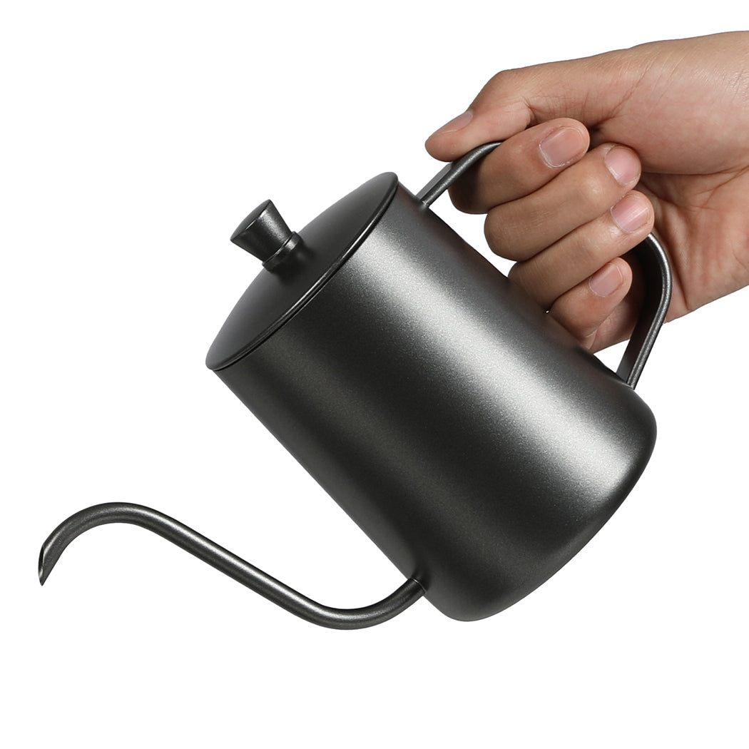 Pour Over Coffee Maker Set Dripper Pot Kettle Filter with Grinder-1910112620829085699
