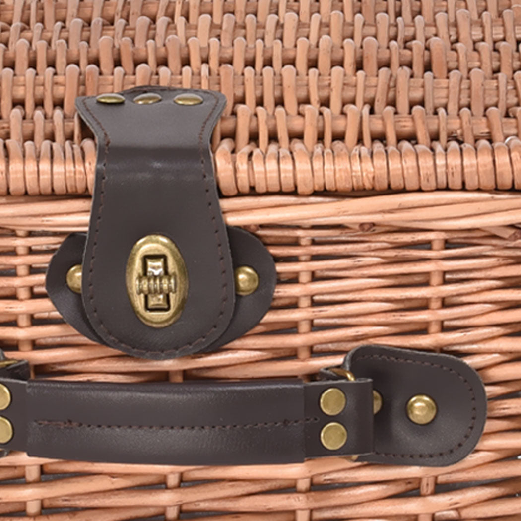 2 Person Picnic Basket Baskets Set Outdoor-1954802336719310851