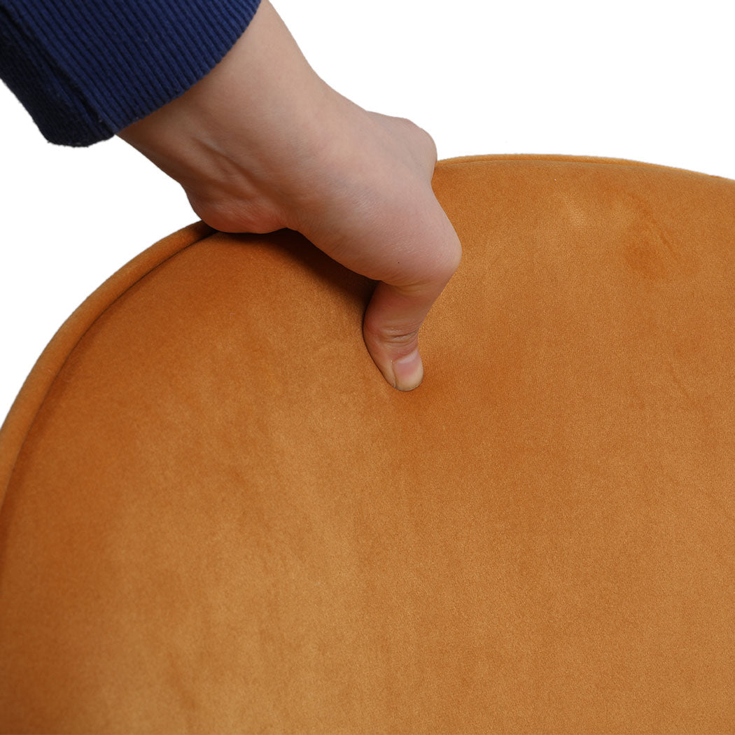 Levede 2x Dining Chairs Seat French Mustard-1954802979714502659