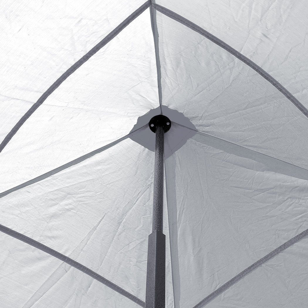 Mountview Gazebo Tent 3x6 Outdoor Marquee Black-1910112337239609347