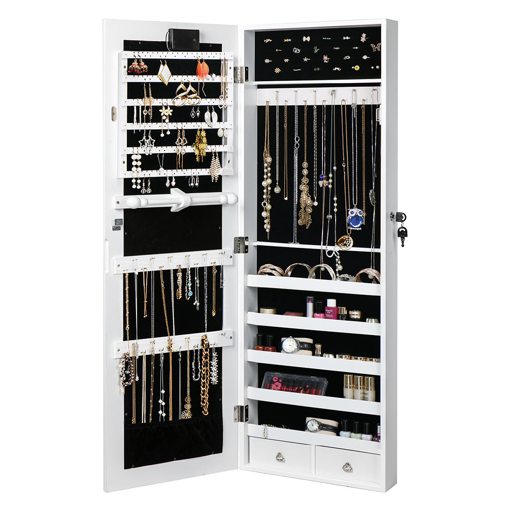 Levede Mirror Jewellery Cabinet Touch-1917016724222382083