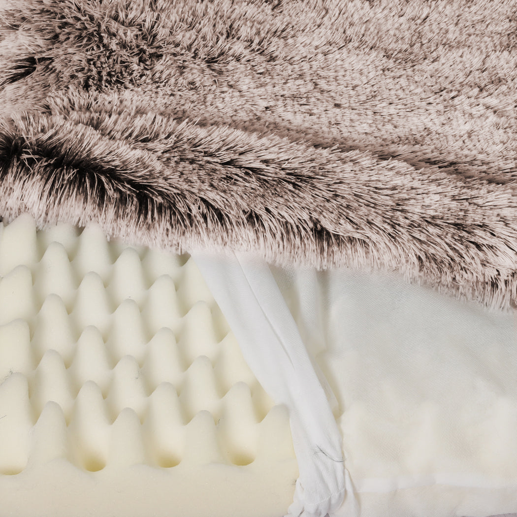 PaWz Dog Mat Pet Calming Bed Memory L Coffee Large-1954802545780199427