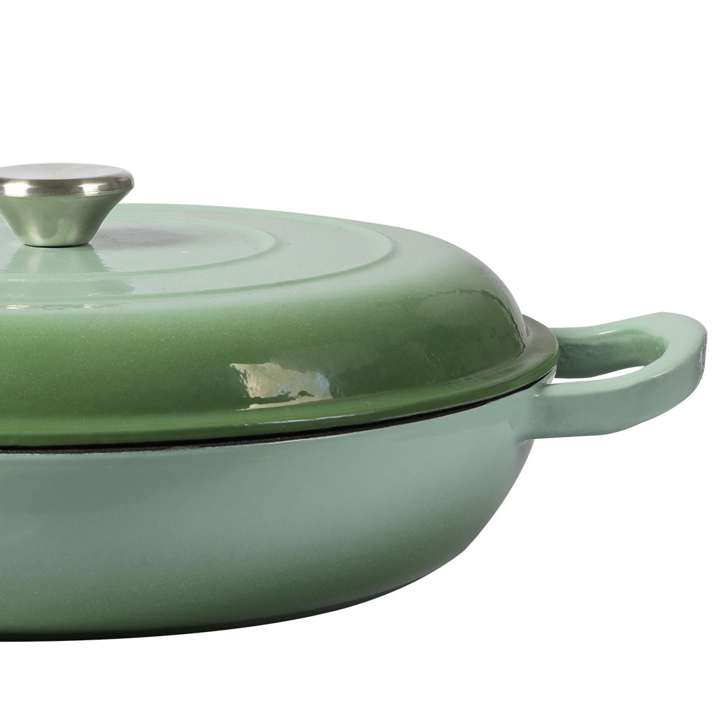 TOQUE 3.5L Enamel Dutch Oven Pan in Green Colour-1954802796524081155