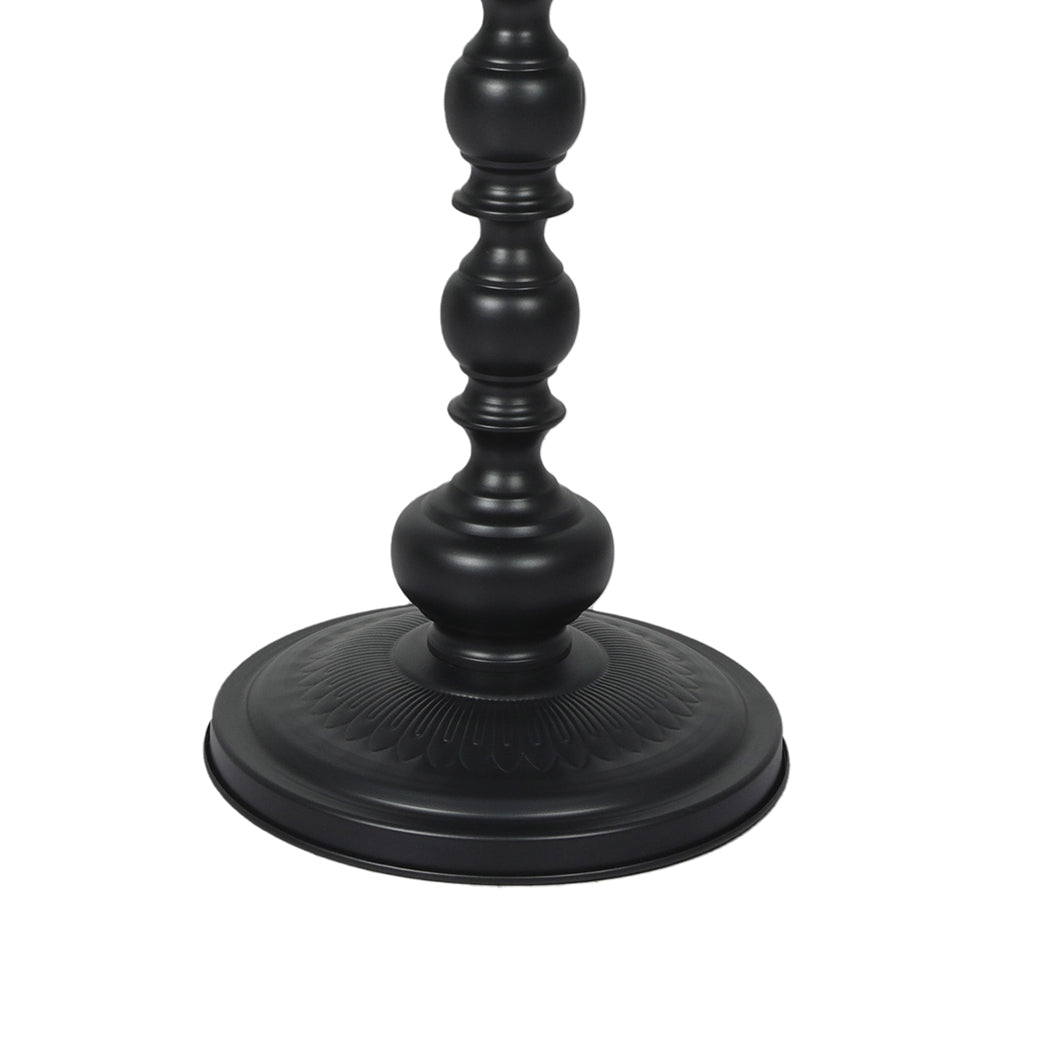 Levede Side Table Vintage End Round Black-1954802989973770243