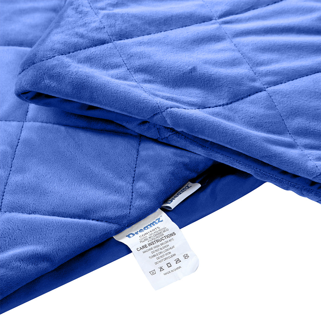 DreamZ 5KG Anti Anxiety Weighted Blanket Blue 5KGS-1910113219016527875