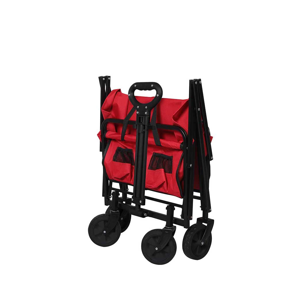 Lambu Garden Trolley Cart Foldable Picnic Red-1910112310781939715