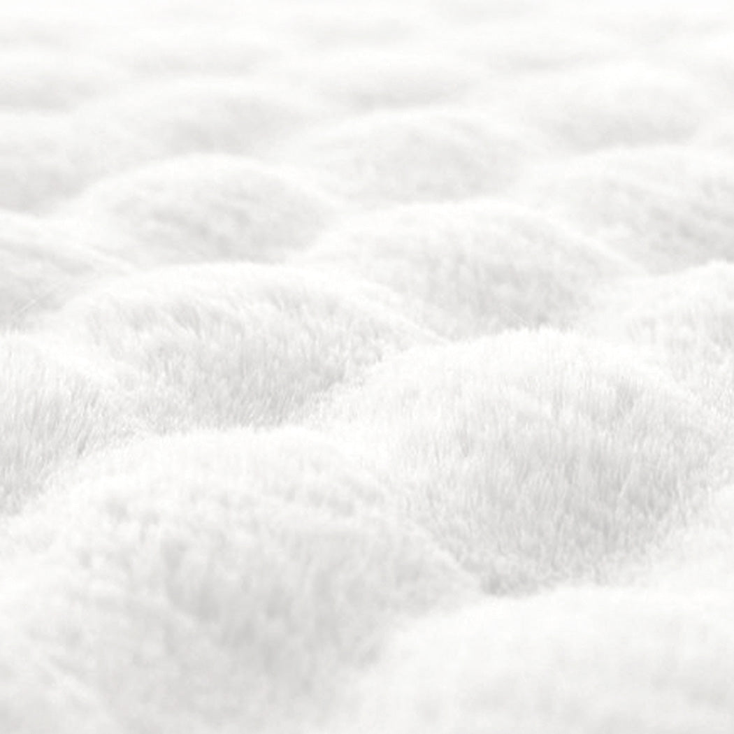 Marlow Floor Rug Carpet Fluffy Faux Rabbit Fur 80x120CM-1954802472350519299