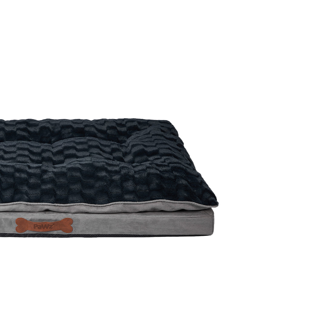 Dog Calming Bed Warm Soft Plush Comfy XL Grey X-Large-1910112967249235971