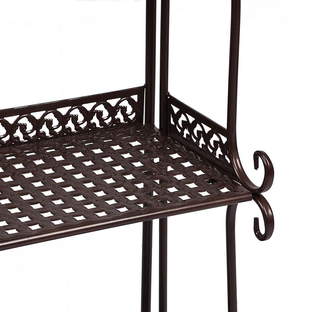 Levede Plant Stand 5 Tiers Outdoor Indoor Bronze-1910112301663522819