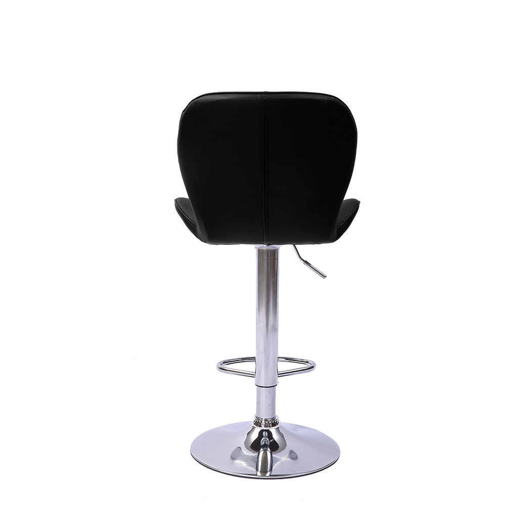 Levede 2x Bar Stools Kitchen Barstools Black-1919892920387899395