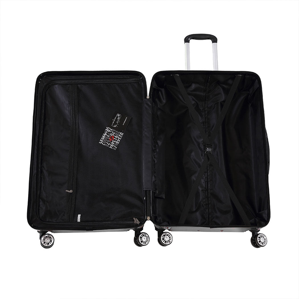 28" Travel Luggage Carry On Expandable Black-1919892860178665475