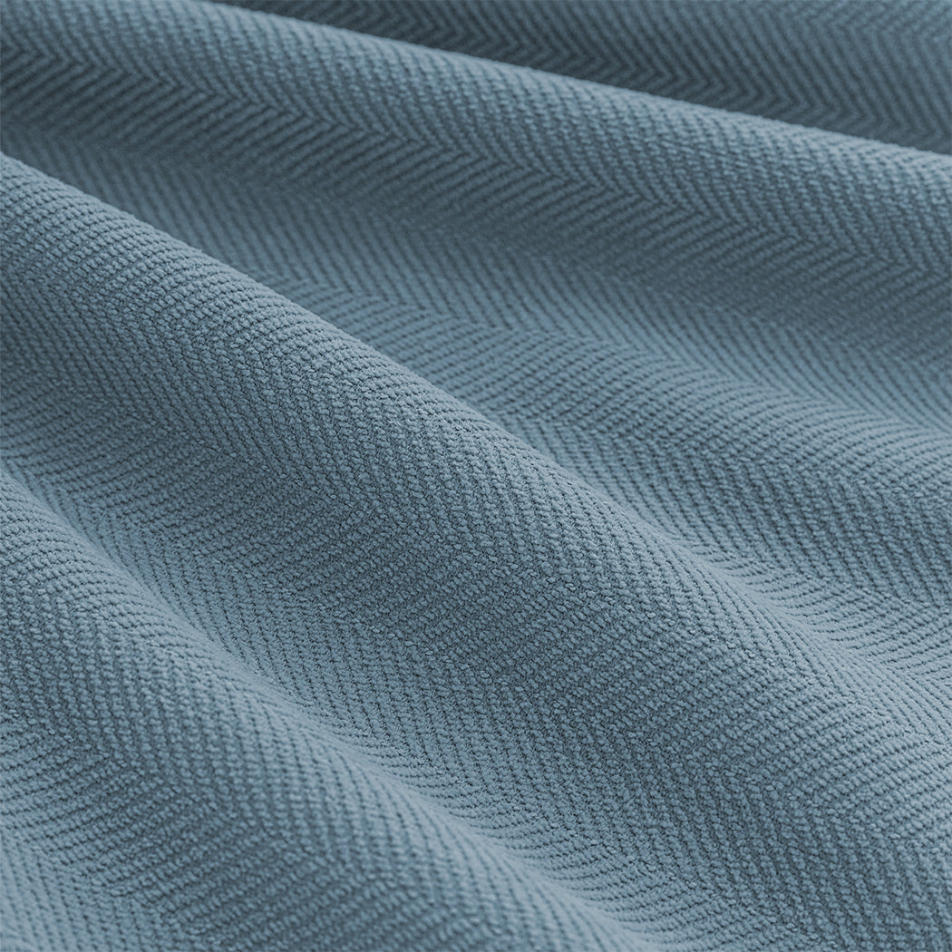 Marlow 2XBlockout Curtains Chenille 240x250 Blue-1954802976707186691