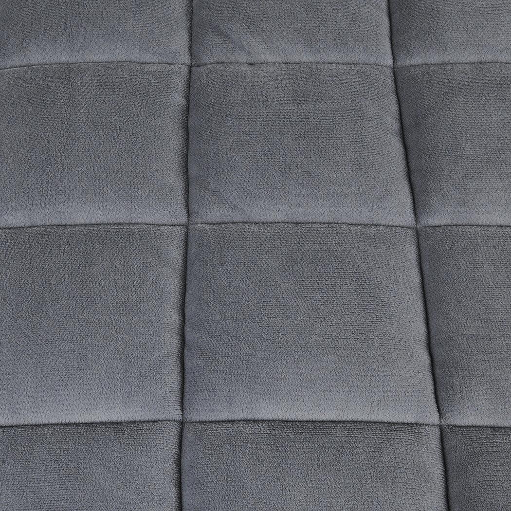 DreamZ Quilt Doona Comforter Blanket Grey Super King-1954802584338436099